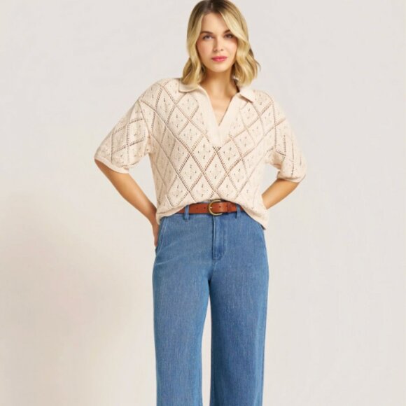 JASMINE CROCHET TOP - NATURAL - Picture 5 of 6